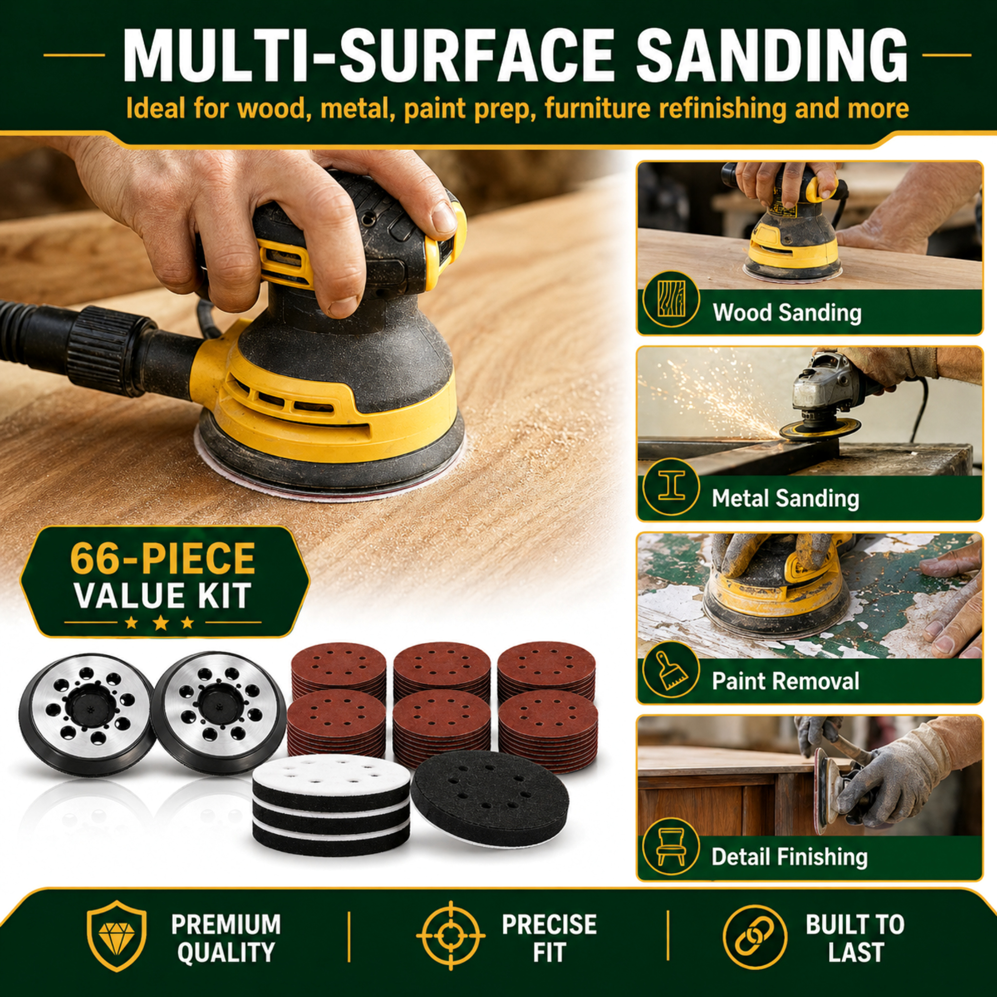 WALIFEVA Metal Backing Sander Pad 官方产品图片 04