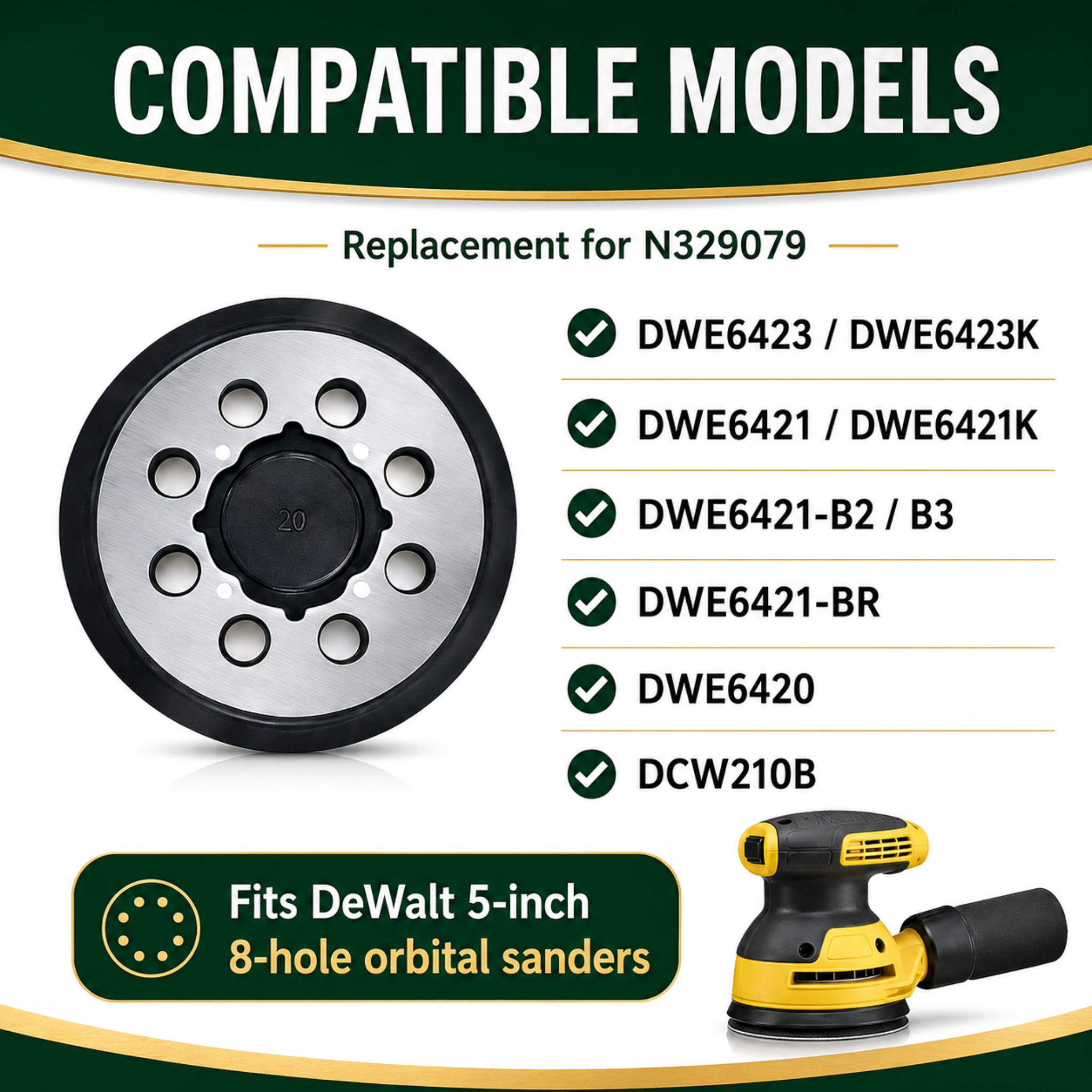 WALIFEVA Metal Backing Sander Pad 官方产品图片 08