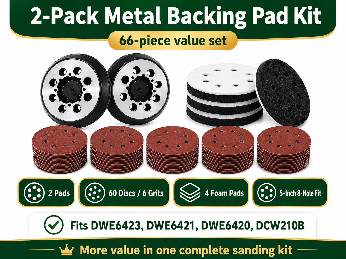 WALIFEVA Metal Backing Sander Pad 官方产品图片 13